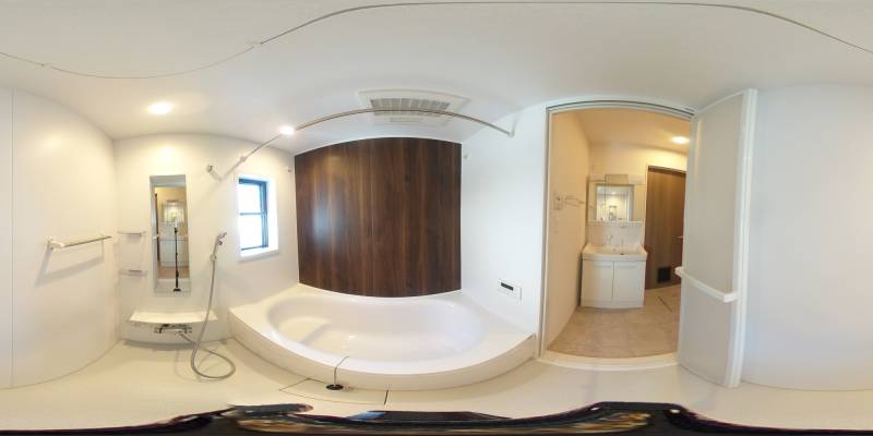 パノラマ画像バスルーム