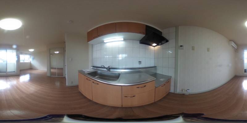 パノラマ画像キッチン
