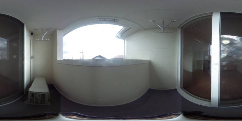 パノラマ画像バルコニー