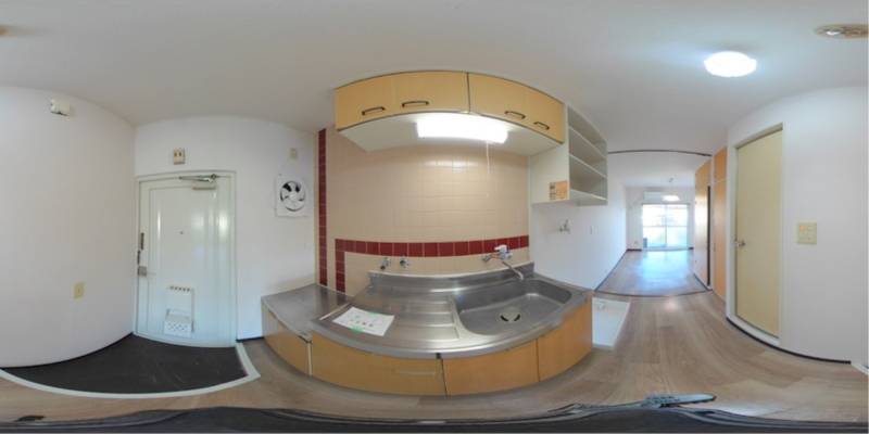 パノラマ画像キッチン