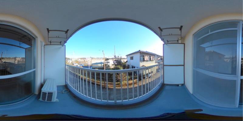 パノラマ画像バルコニー