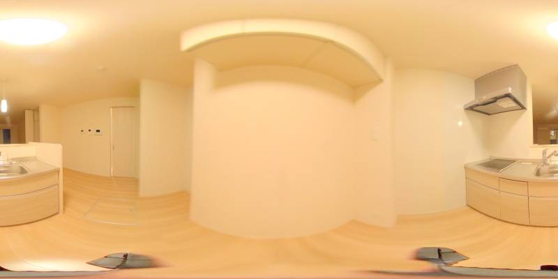 パノラマ画像キッチン