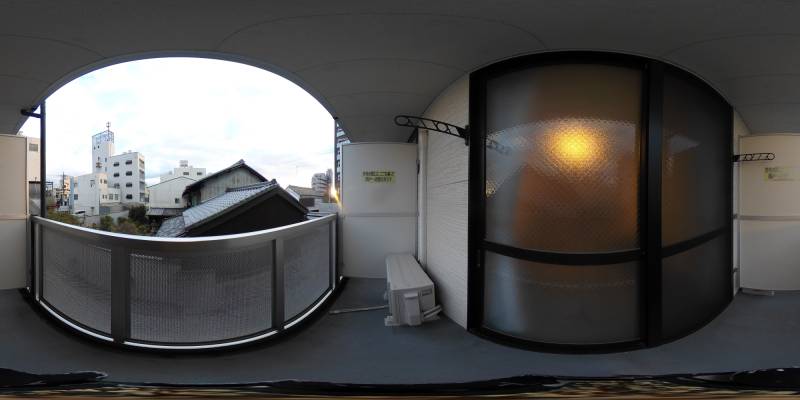 パノラマ画像バルコニー