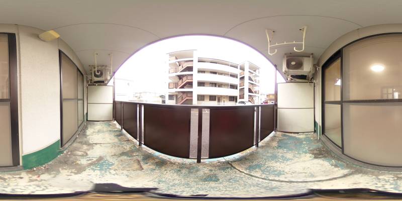 パノラマ画像バルコニー