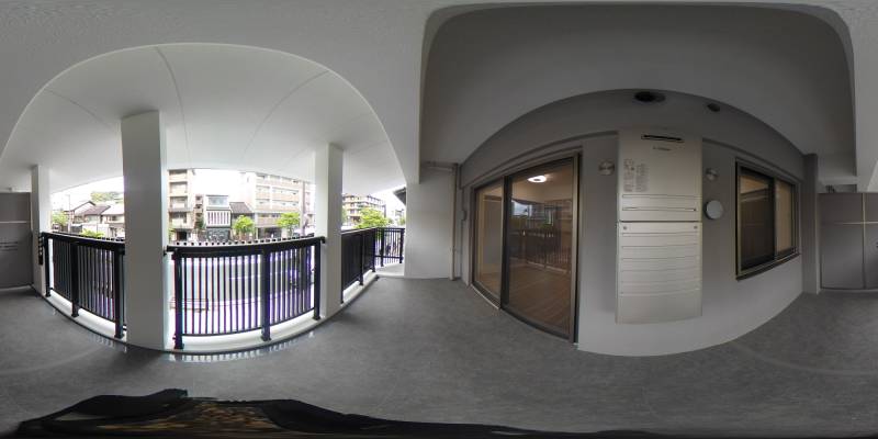 パノラマ画像バルコニー