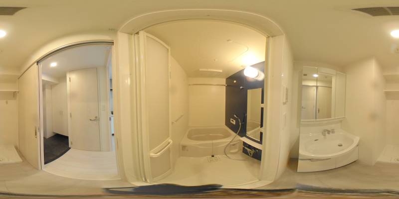 パノラマ画像バスルーム