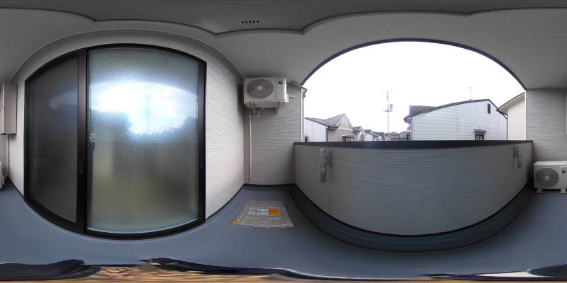 パノラマ画像バルコニー