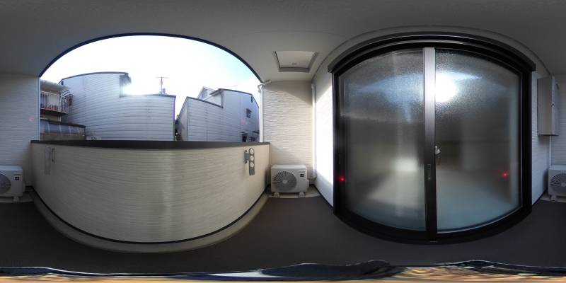 パノラマ画像バルコニー