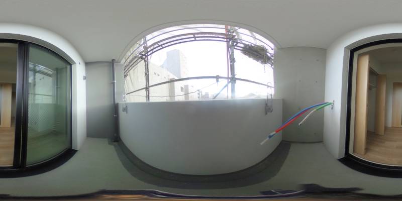 パノラマ画像バルコニー