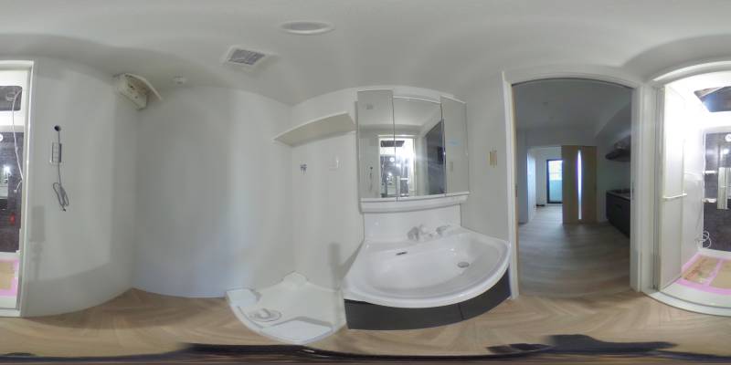 パノラマ画像洗面所