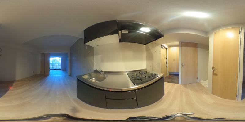 パノラマ画像キッチン