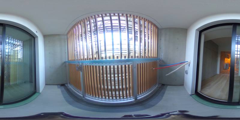 パノラマ画像バルコニー