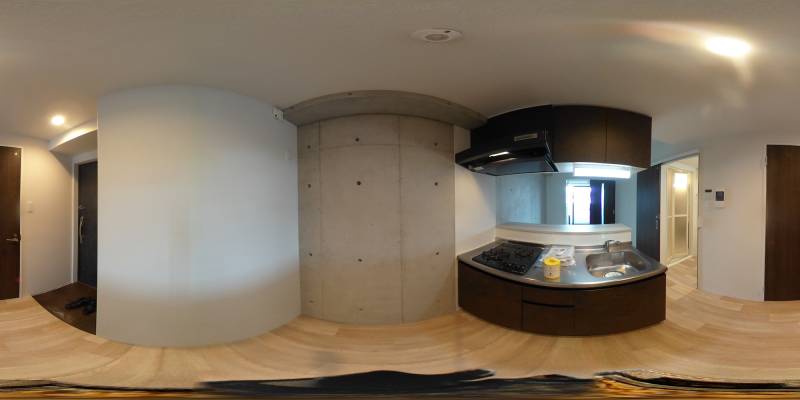 パノラマ画像キッチン