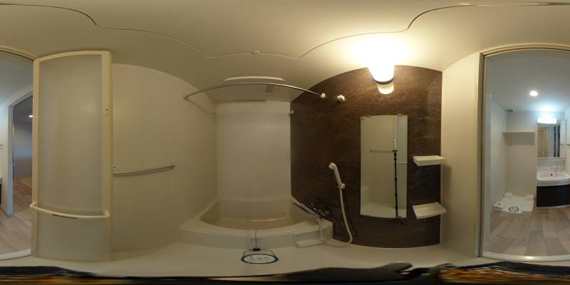 パノラマ画像バスルーム