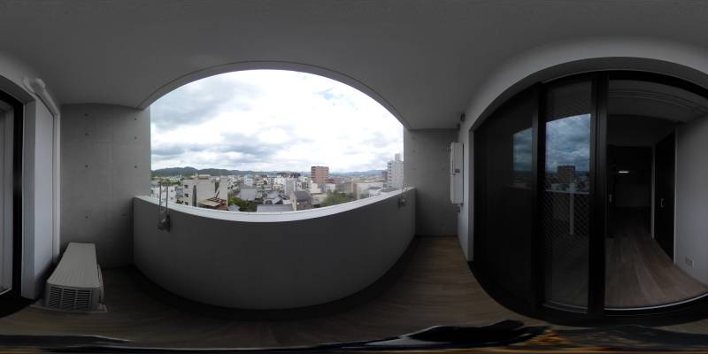 パノラマ画像バルコニー