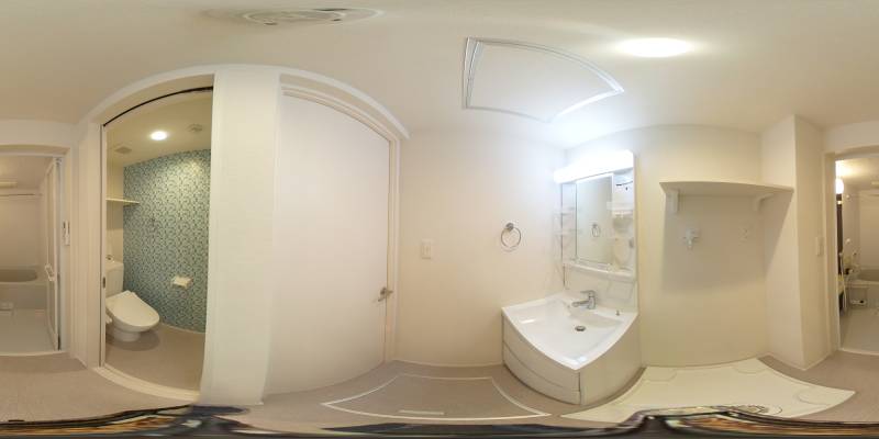 パノラマ画像洗面所