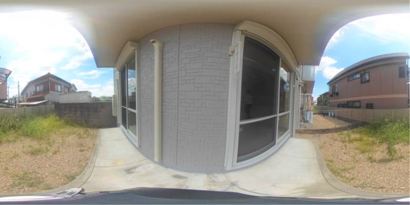 パノラマ画像庭