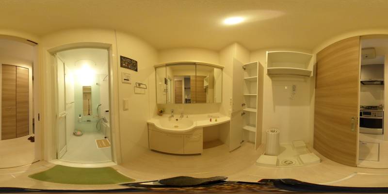 パノラマ画像洗面所