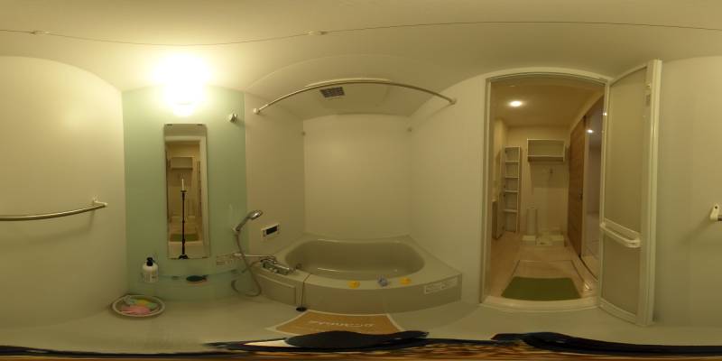 パノラマ画像バスルーム