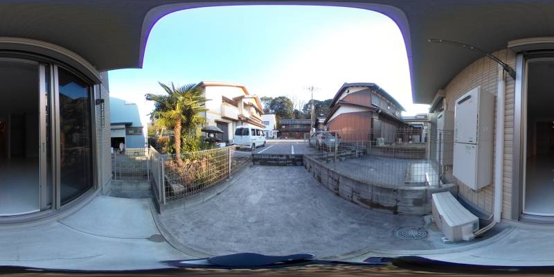 パノラマ画像庭