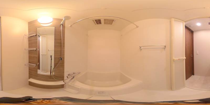 パノラマ画像バスルーム