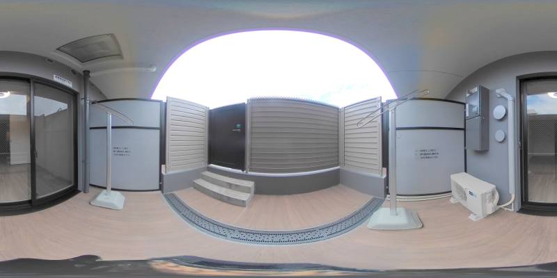 パノラマ画像バルコニー