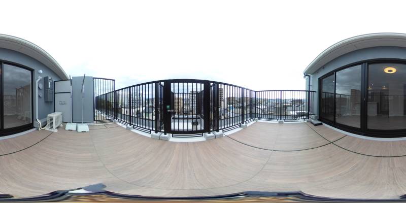 パノラマ画像バルコニー