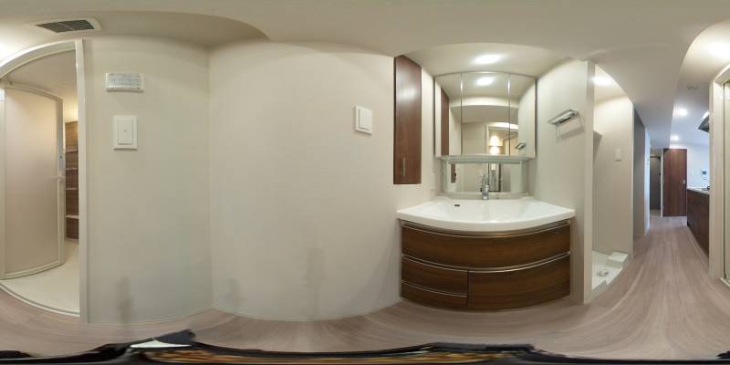 パノラマ画像洗面所