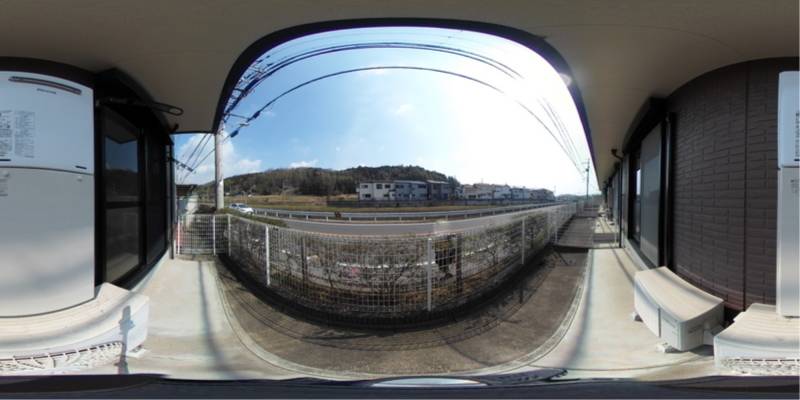 パノラマ画像バルコニー