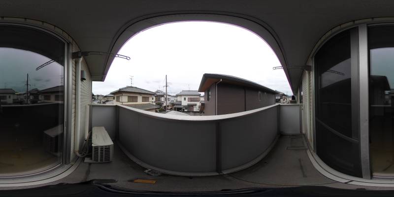 パノラマ画像バルコニー