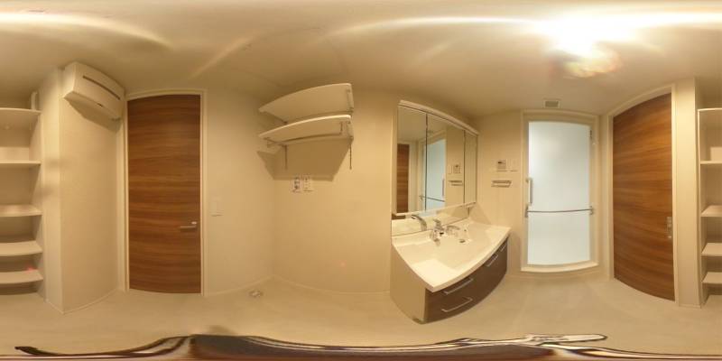 パノラマ画像洗面所