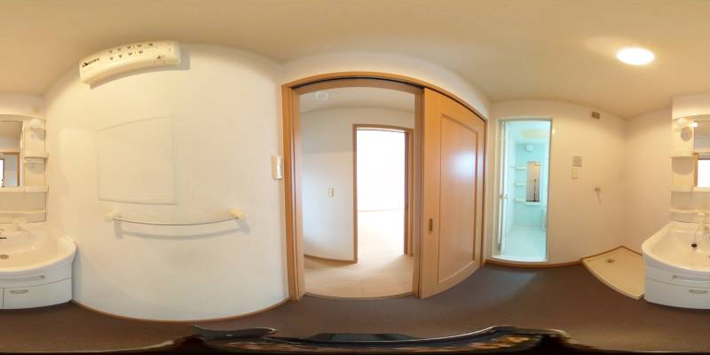 パノラマ画像洗面所