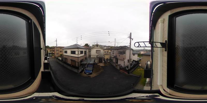 パノラマ画像バルコニー