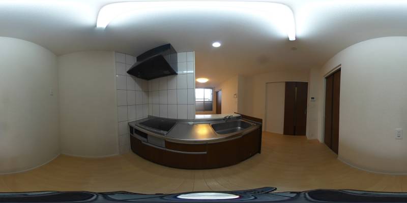 パノラマ画像キッチン