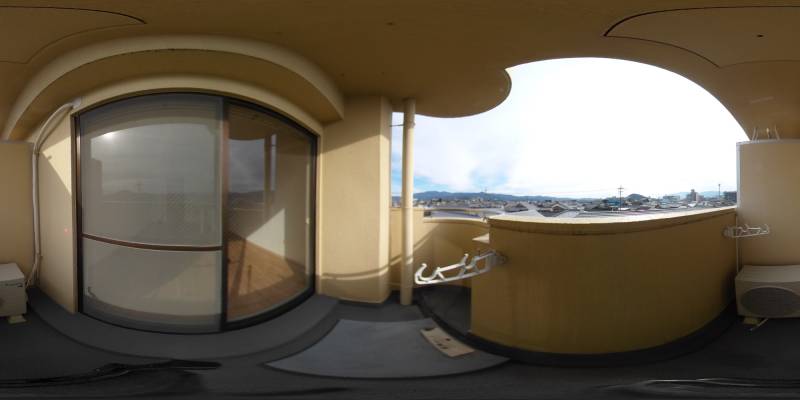 パノラマ画像バルコニー