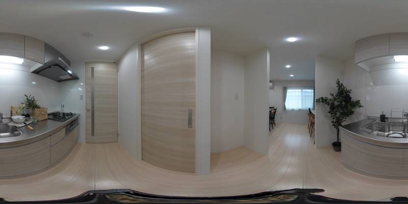 パノラマ画像キッチン