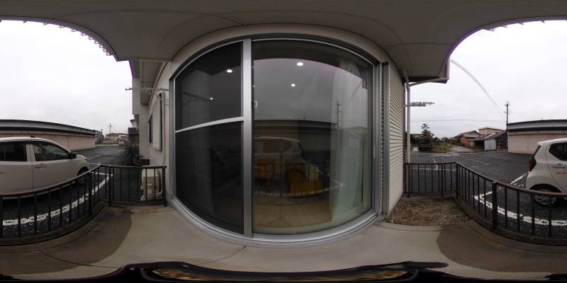 パノラマ画像バルコニー