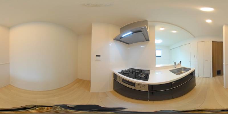 パノラマ画像キッチン