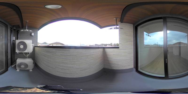 パノラマ画像バルコニー