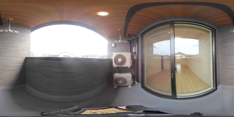 パノラマ画像バルコニー