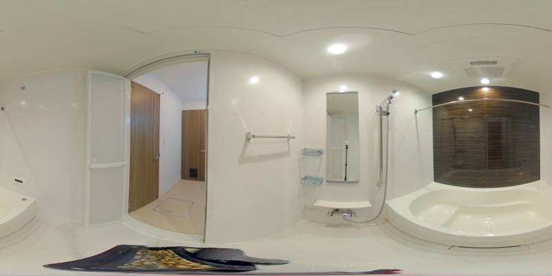 パノラマ画像バスルーム