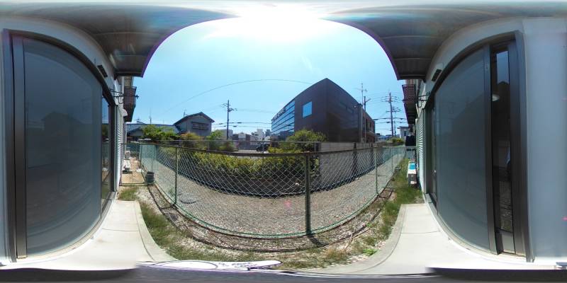 パノラマ画像バルコニー