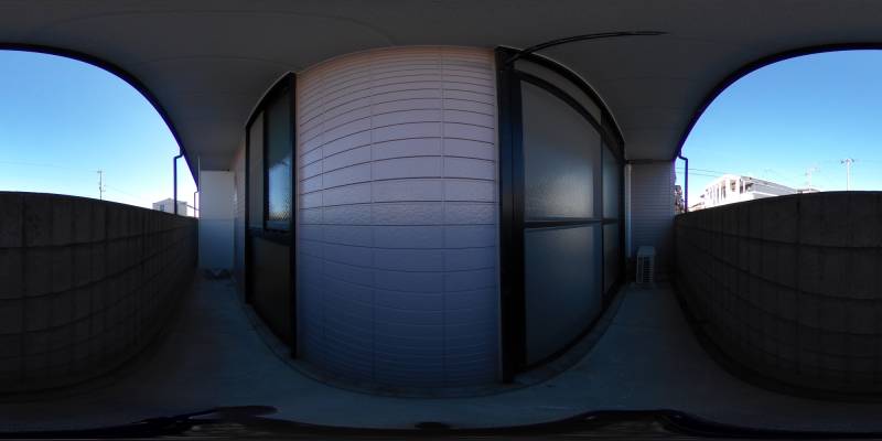 パノラマ画像バルコニー