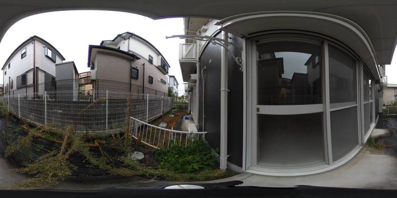 パノラマ画像庭