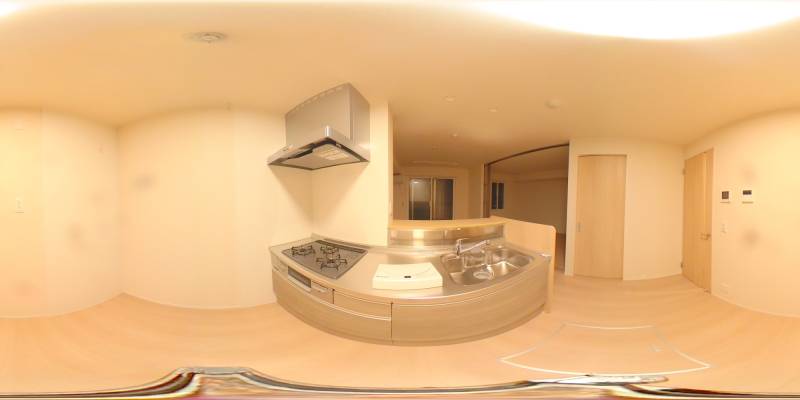 パノラマ画像キッチン