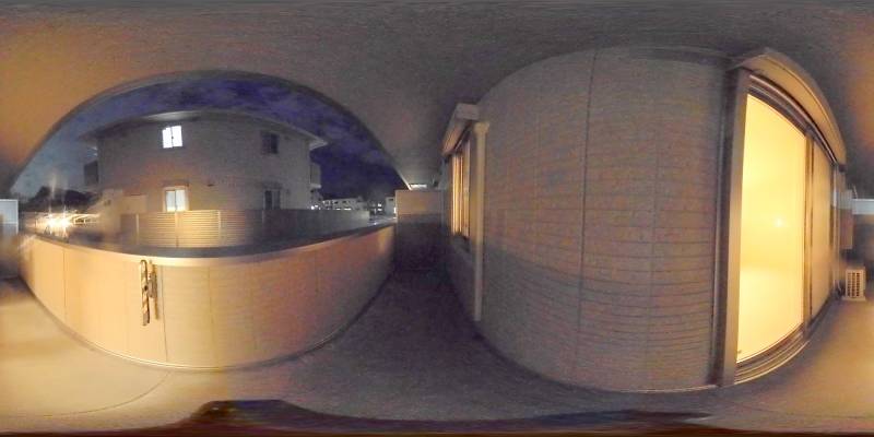 パノラマ画像バルコニー