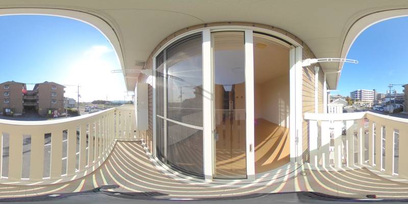 パノラマ画像バルコニー