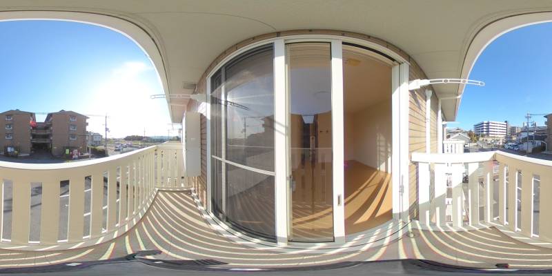 パノラマ画像バルコニー