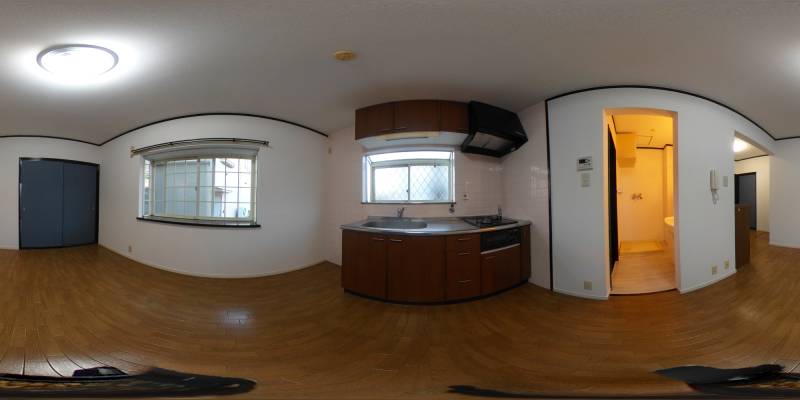 パノラマ画像キッチン
