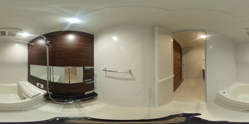 パノラマ画像バスルーム